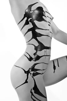 Nude with chocolate