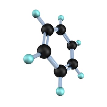 Molecule Benzene 3D