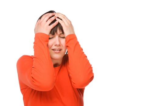 Woman with headache