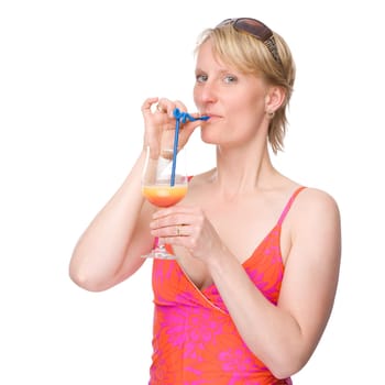 Woman with cocktail
