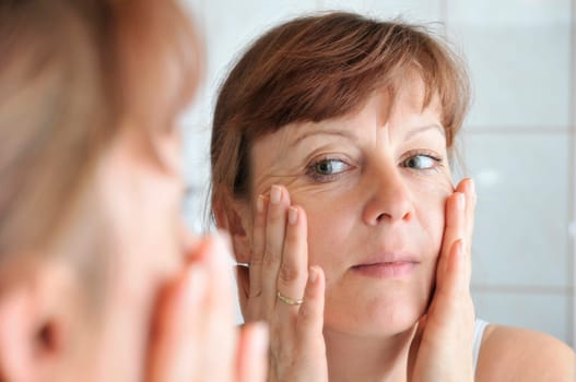 face in the mirror
