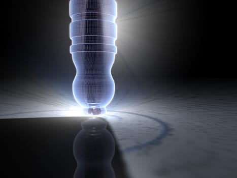 Nano Microscope - Abstract - 3D