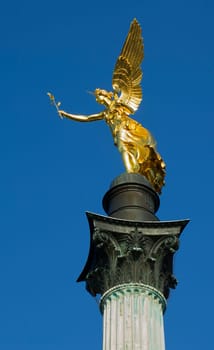 Munich's Angel of Peace from the South