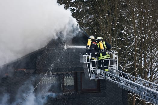Residential building fire V