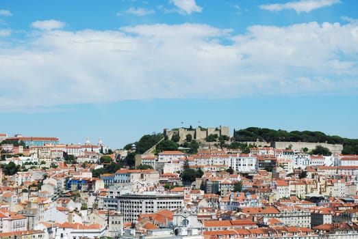 Sao Jorge Castle in Lisbon, Portugal