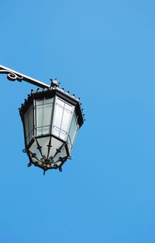 Old lantern with sky background
