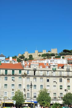 Sao Jorge Castle in Lisbon, Portugal