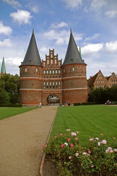 Holsten Gate in Lübeck
