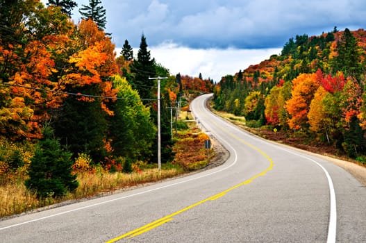 Fall highway