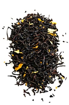 Black tea leaves