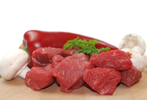 Goulash ingredients