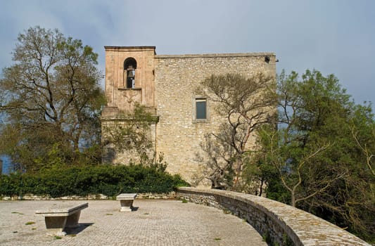 Historic church in Erice,Sicily