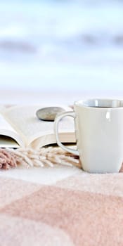 Relaxing reading with tea