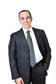 Businessman on white background