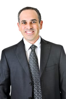 Businessman on white background