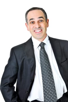 Businessman on white background
