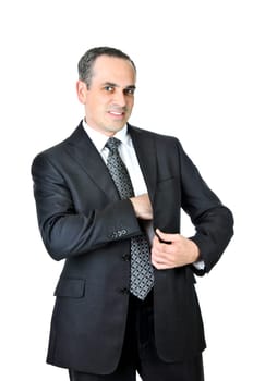 Businessman on white background