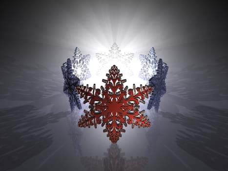 Ice Crystals - 3D