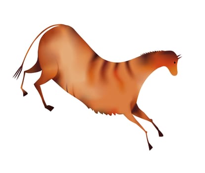 horse a la Altamira - prehistoric art