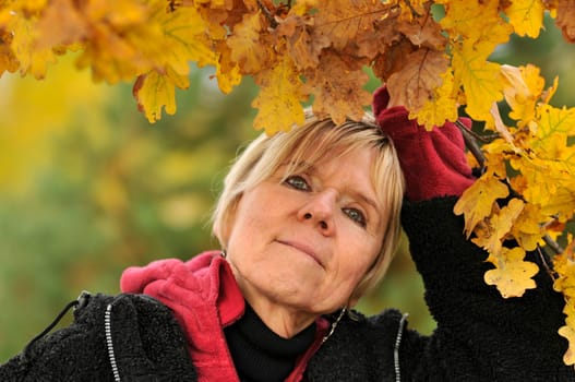 autumn of woman