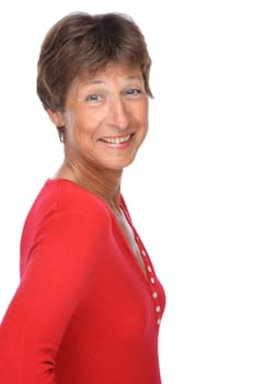 Happy senior woman