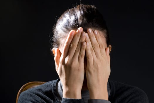 Woman with depression