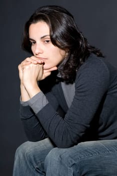Woman with depression