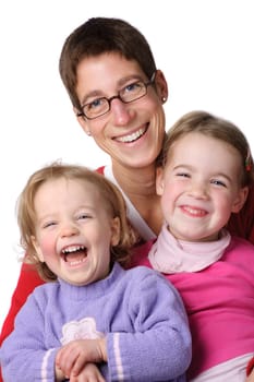 Mother with two children