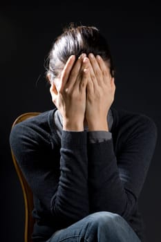Woman with depression