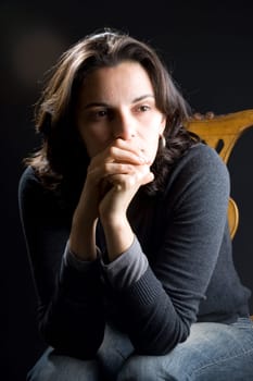 Woman with depression