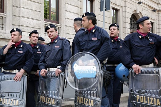 Police in Milano