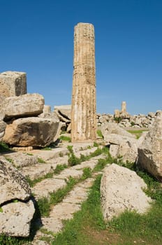 The ruins of Selinunte in Sicily