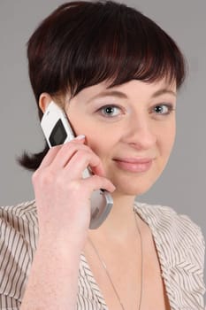 on a flip phone