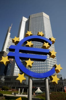 Euro symbol in Frankfurt
