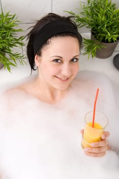 In the bathtub