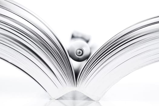 open book and pen