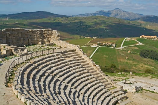 The Theatre of Segesta in Sicily