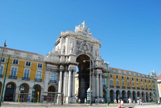 Commerce square in Lisbon, Portugal
