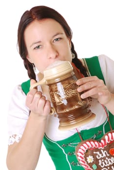 Young woman in dirndl
