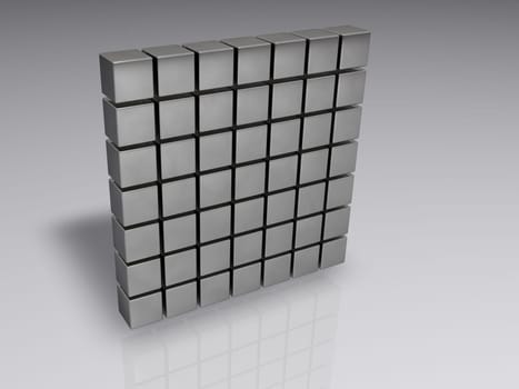 Cube - isolated - 3D