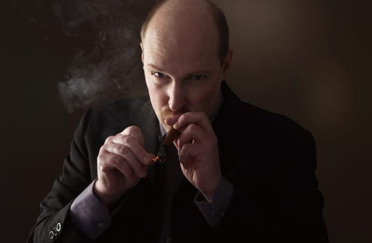 cigar smoking man