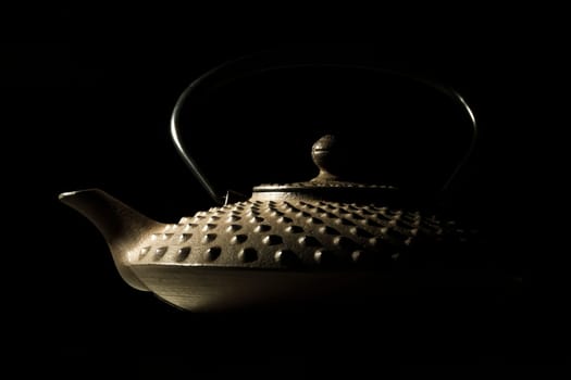 japanese teapot closeup
