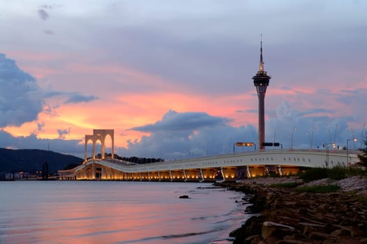 Bridge and tower