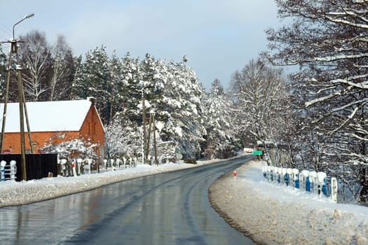 Road in the village