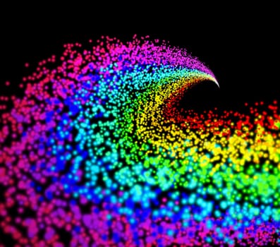 Rainbow particles