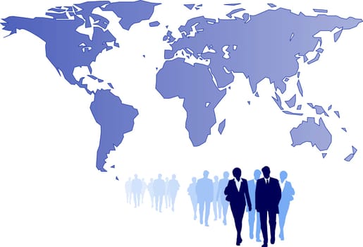 Global Trade Partnership Illustration