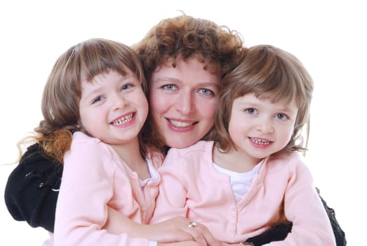 Mother with twins