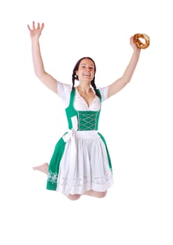 Young woman in dirndl