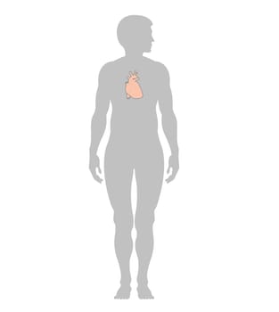 Man and heart