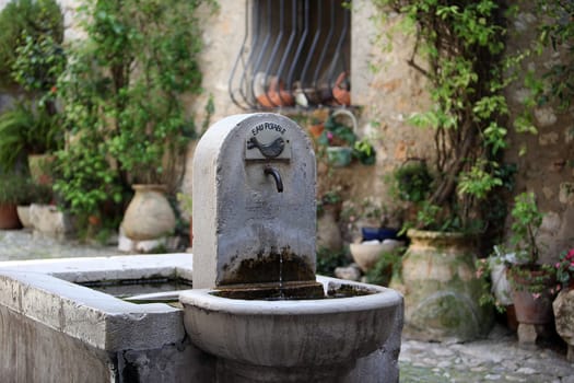Municipal fountain in Saint Paul de Vence